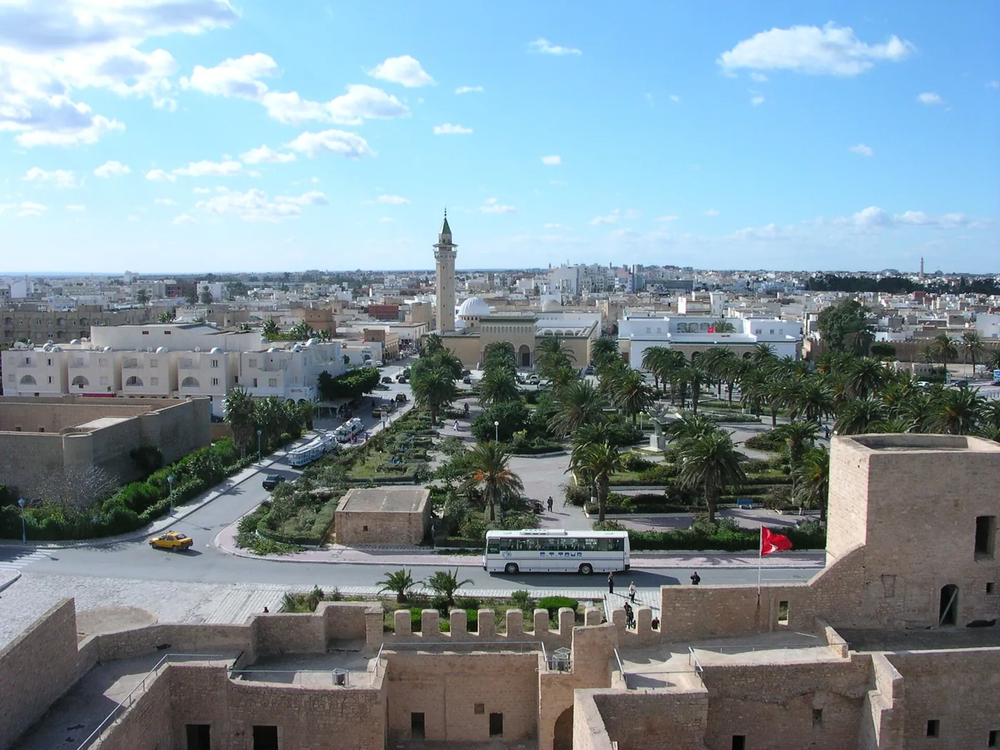 EHPAD à Monastir — Vue de Monastir depuis le Ribat
